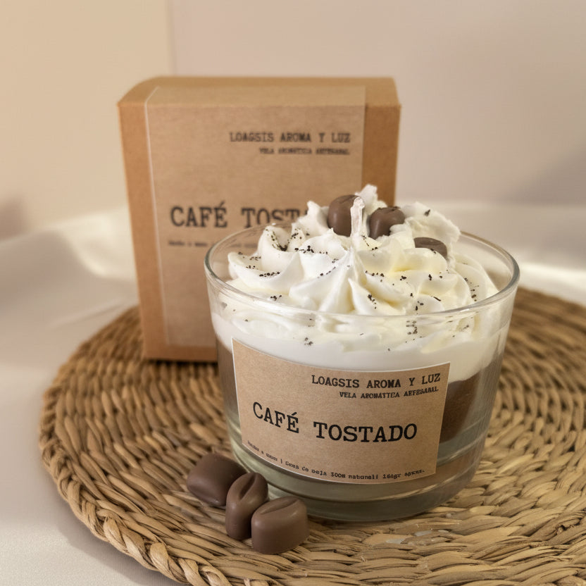 Vela aromática de café