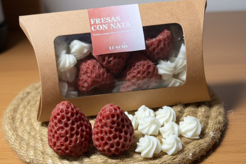 Figuras aromáticas Fresas con Nata