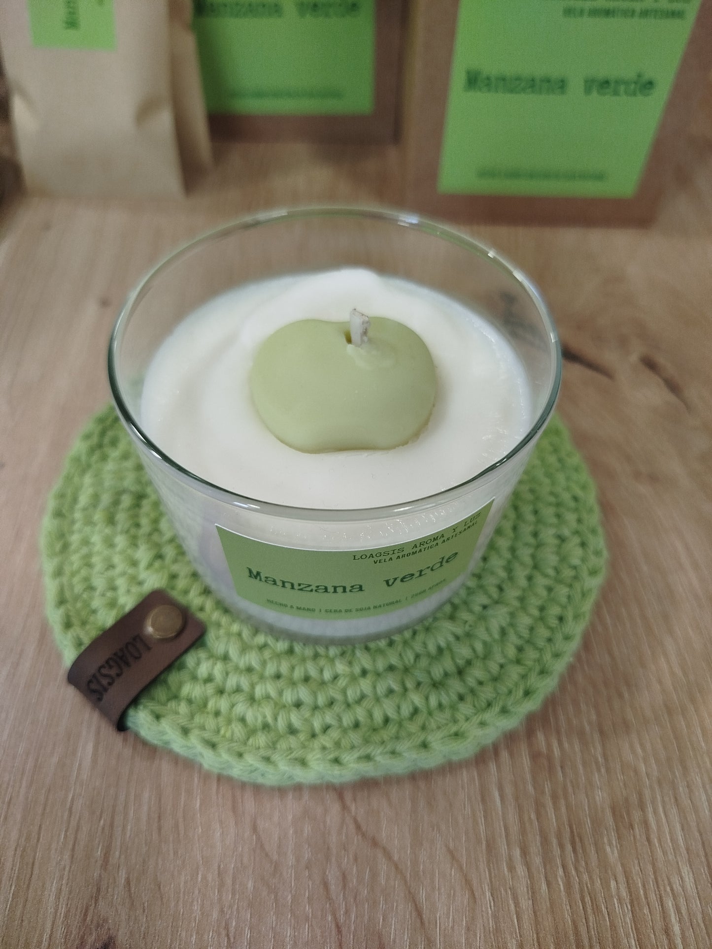 Vela aromática manzana verde