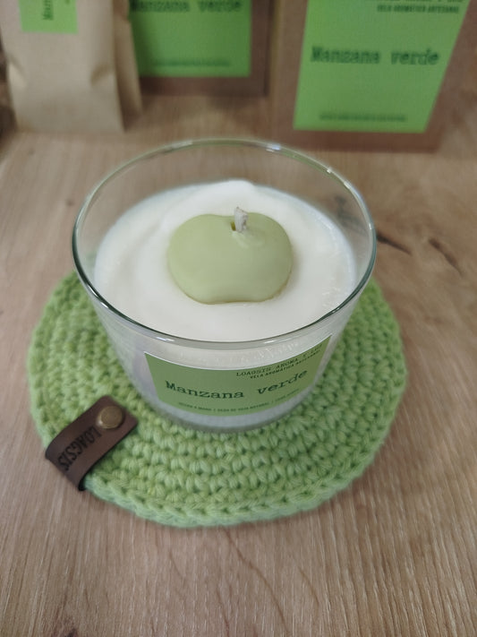 Vela aromática manzana verde