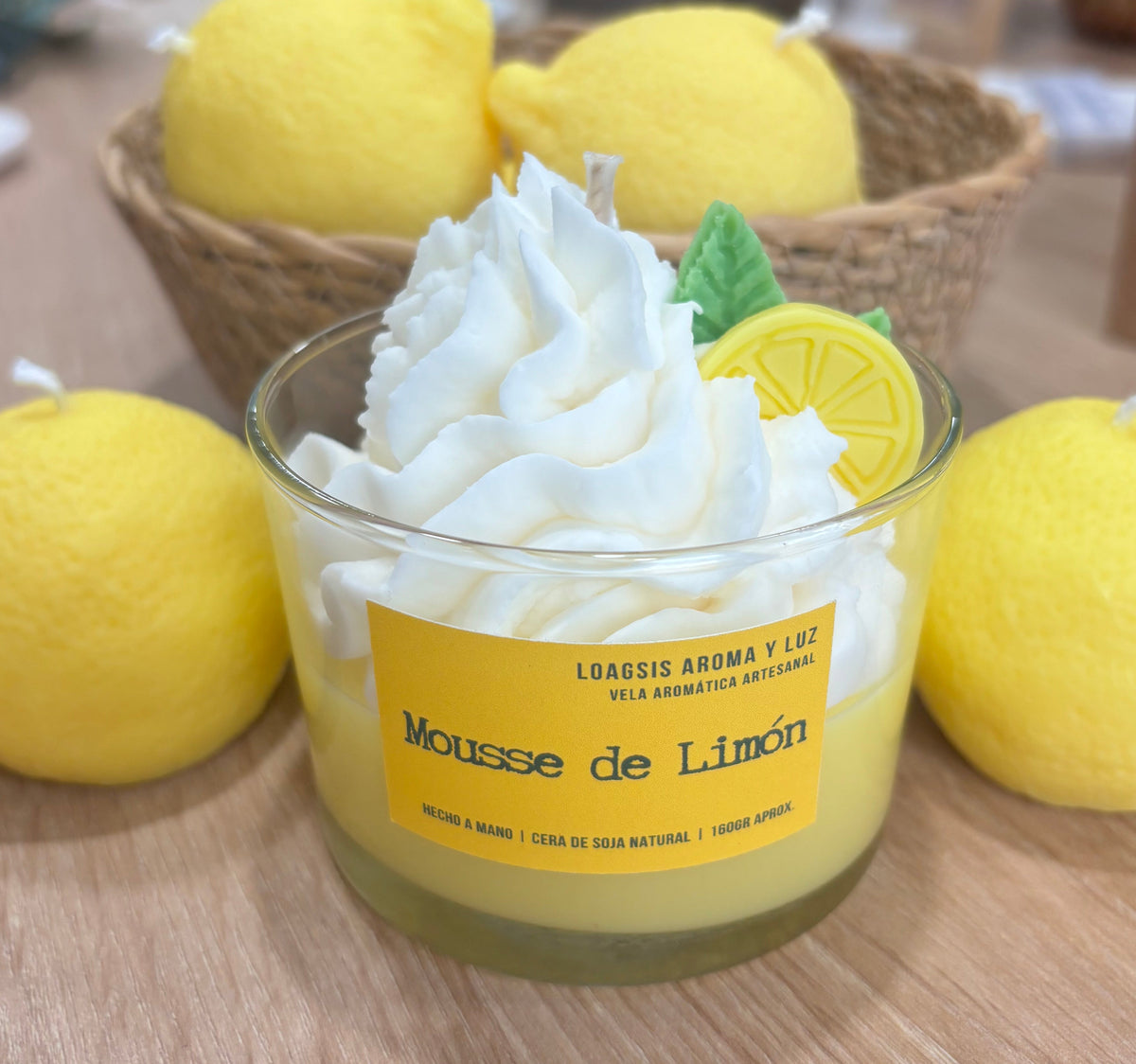 Vela aromática Mousse de limón