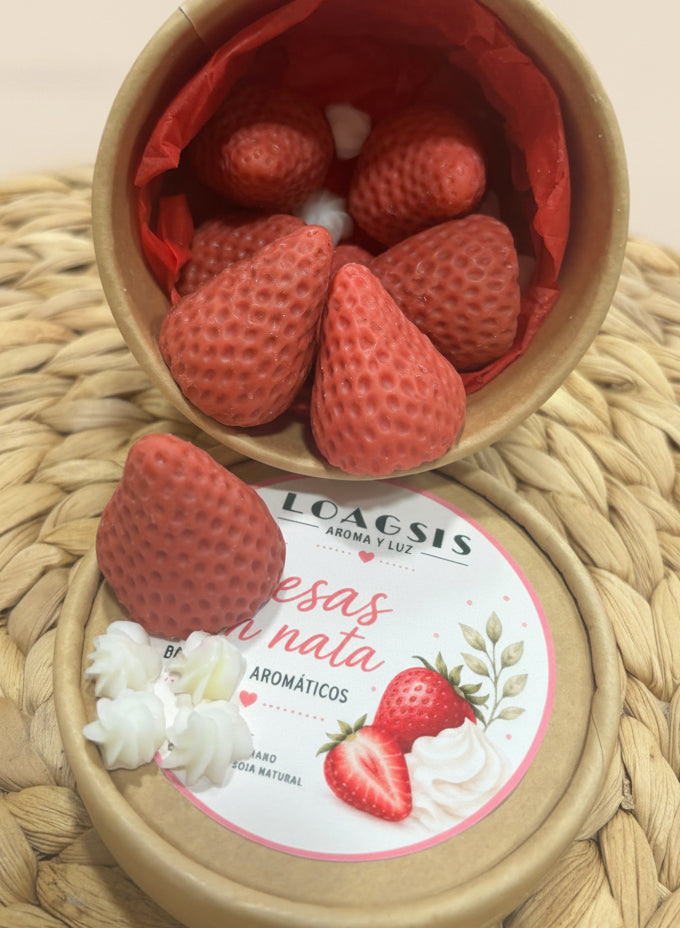 Figuras aromáticas Fresas con Nata