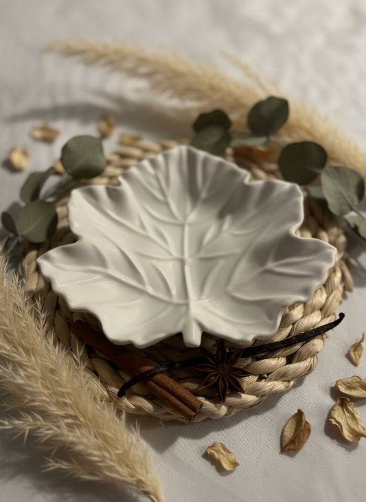 Bandeja forma de hoja.