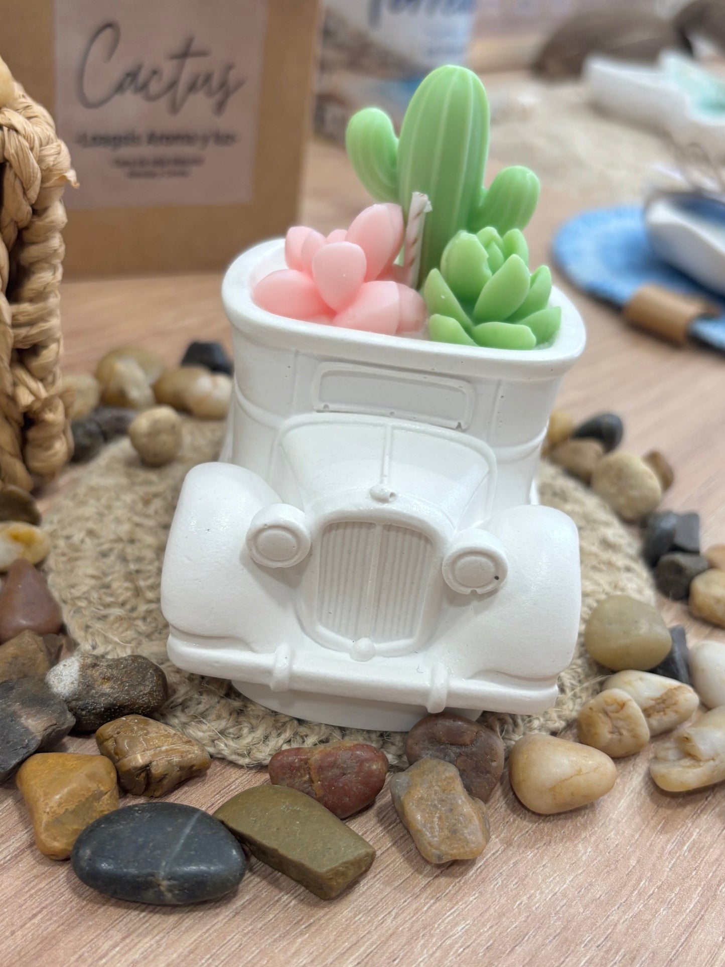 Coche vintage cactus