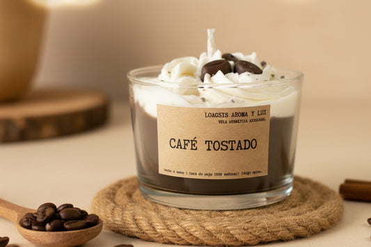 Vela aromática de café