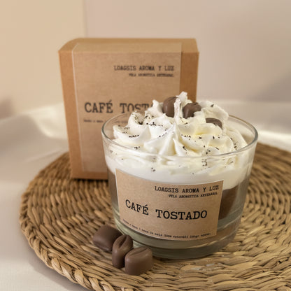 Vela aromática de café