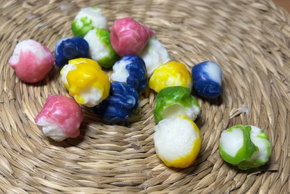 Palomitas de colores.