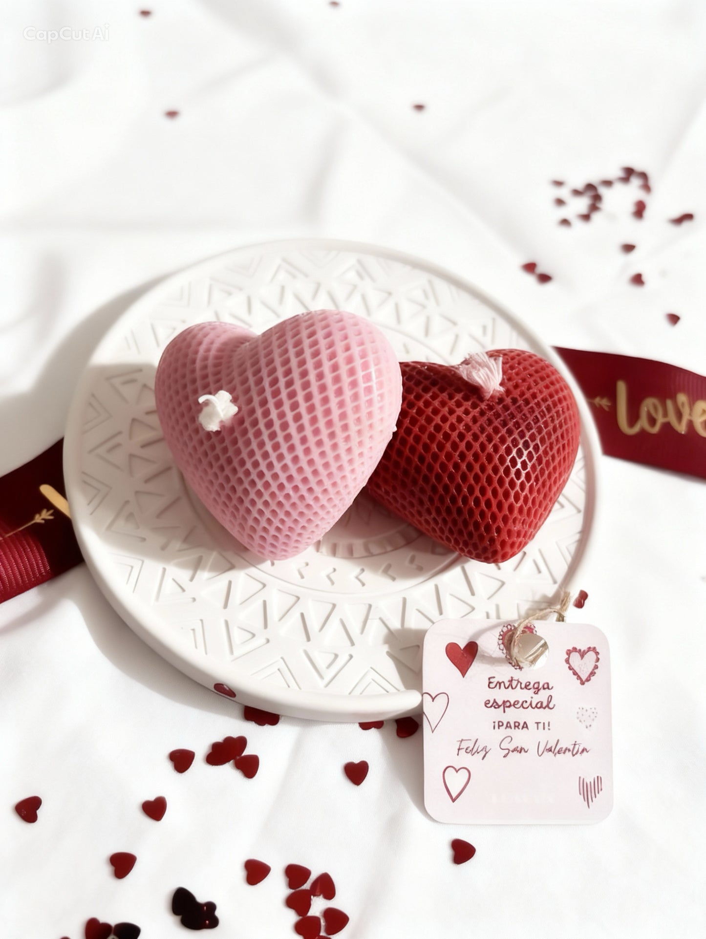 Cajita velitas corazón.