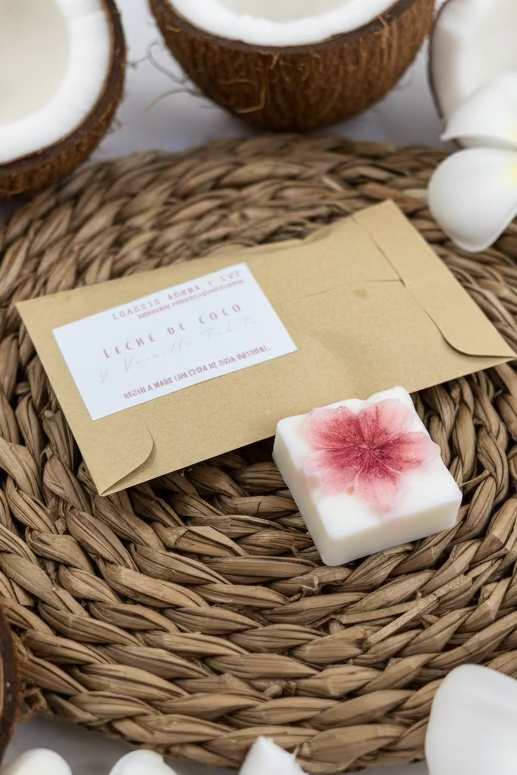 Bombones Aromáticos Leche de coco y vainilla taithí.