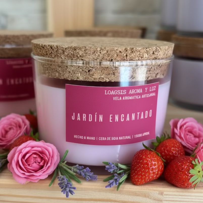 Vela aromática jardín encantado.