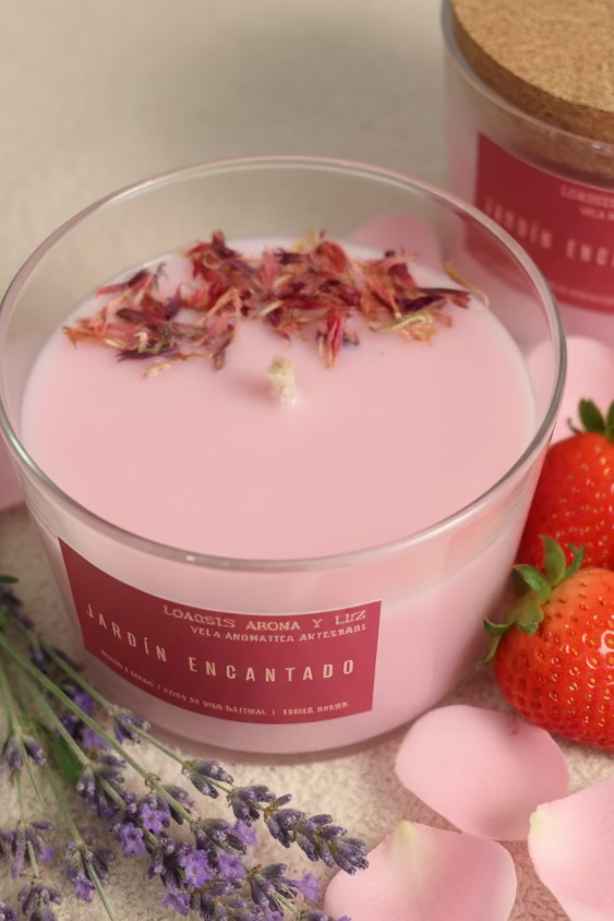 Vela aromática jardín encantado.