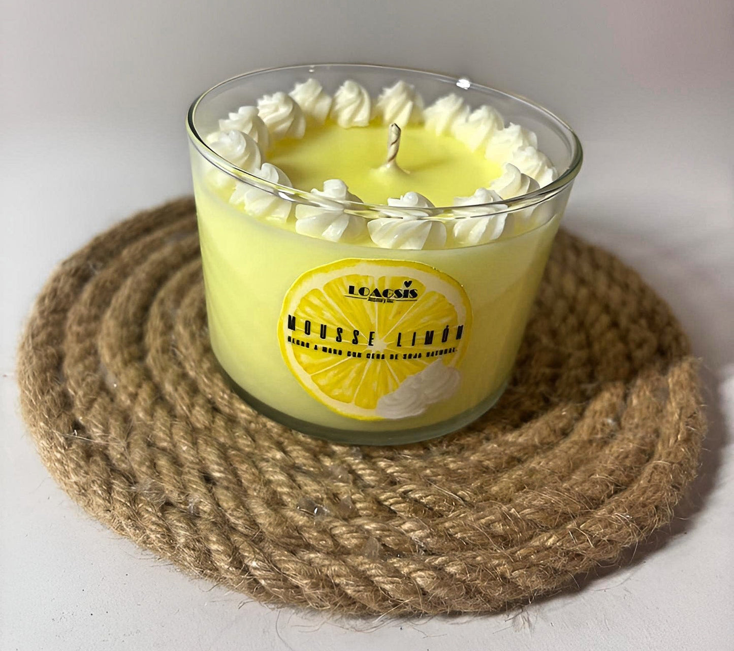 Vela aromática Mousse de limón