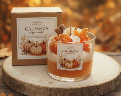 Vela aromática "calabaza especiada"