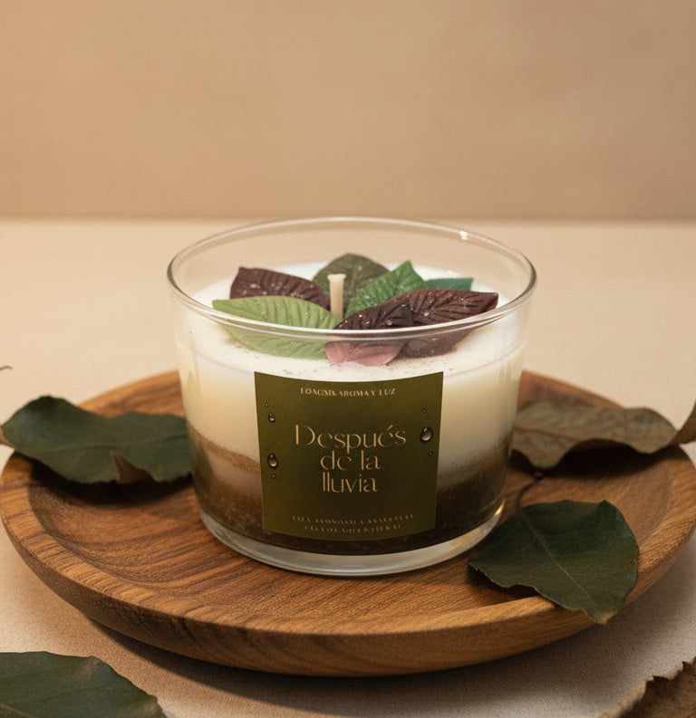 Vela aromática "después de la lluvia"