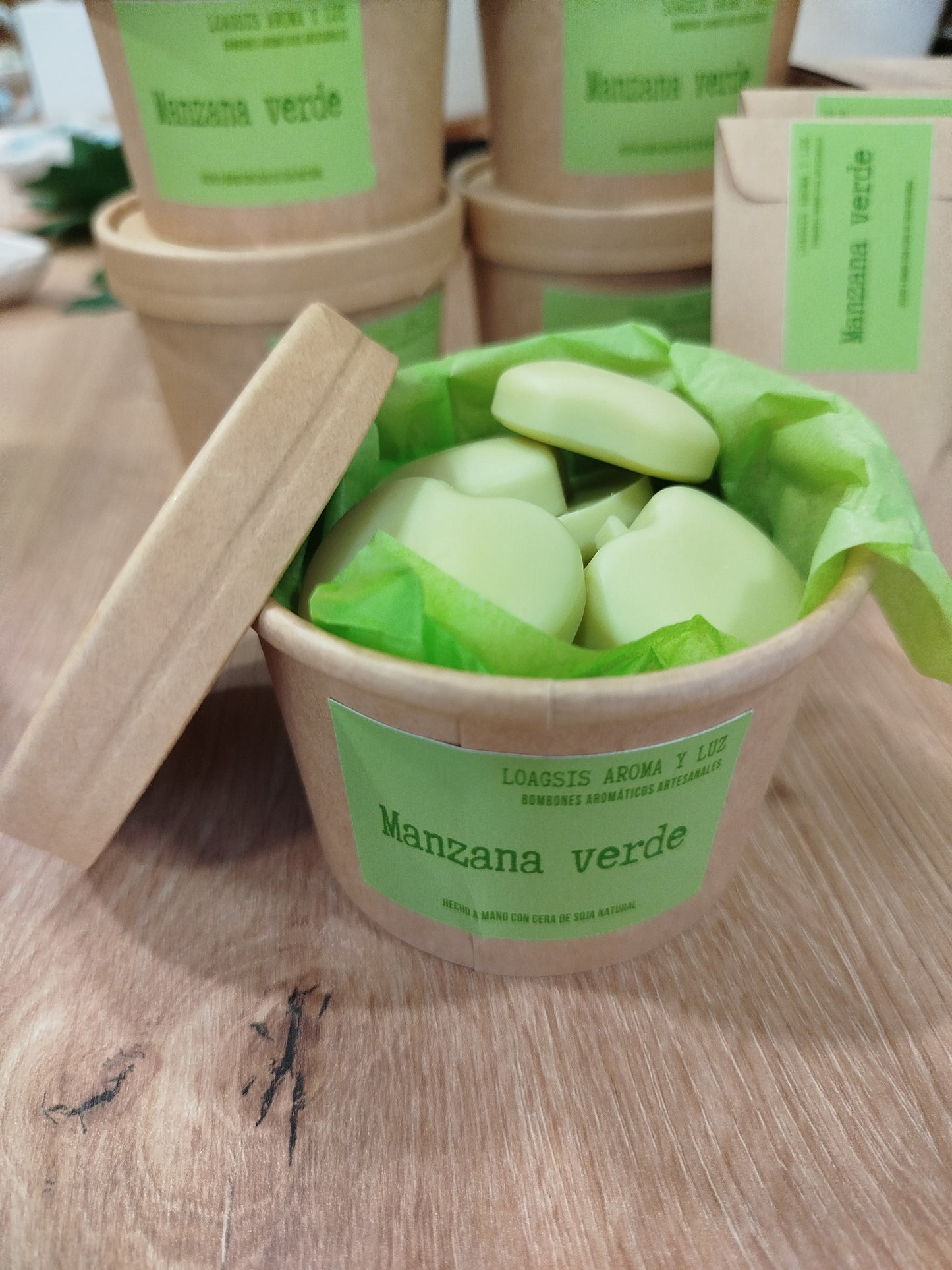 Bombones manzana verde