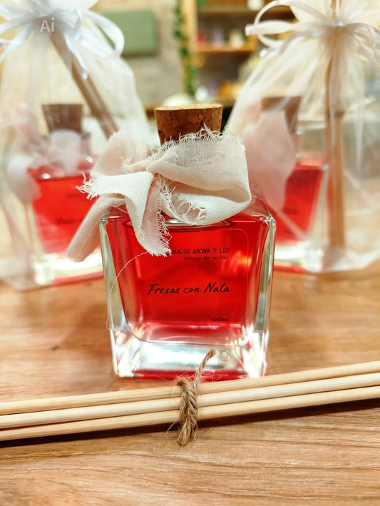 Difusor de varillas fresas con nata