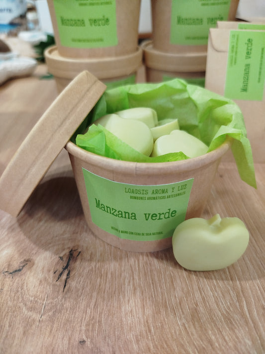 Bombones manzana verde